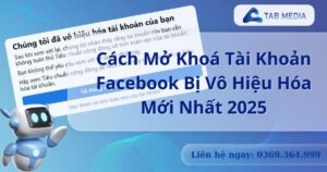 mở khoá tài khoản facebook bị vô hiệu hoá
