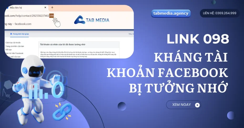 Khám phá link 098 kháng tài khoản Facebook bị tưởng nhớ