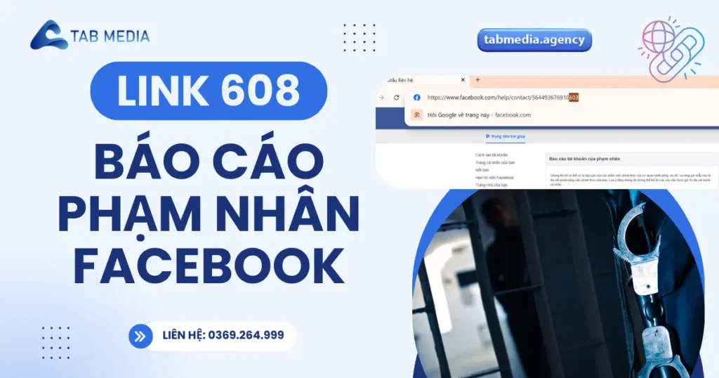 Hướng dẫn dùng link 603 báo cáo phạm nhân Facebook