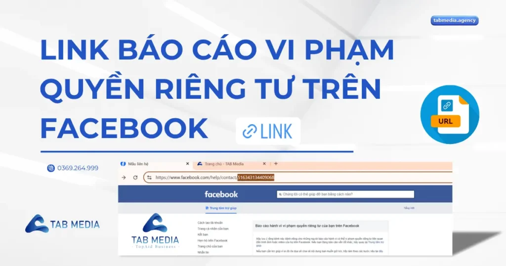 link báo cáo vi phạm quyền riêng tư trên Facebook