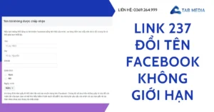 link 237 đổi tên facebook