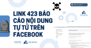link 423 báo cáo nội dung tự tử trên facebook