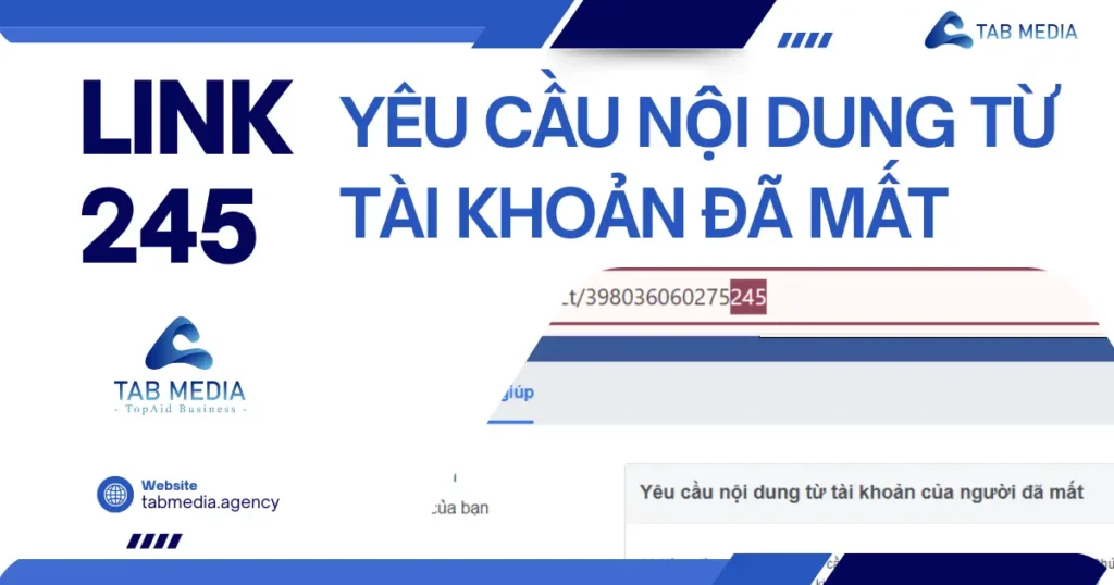 link 245 yêu cầu nội dung tài khoản FB người mất