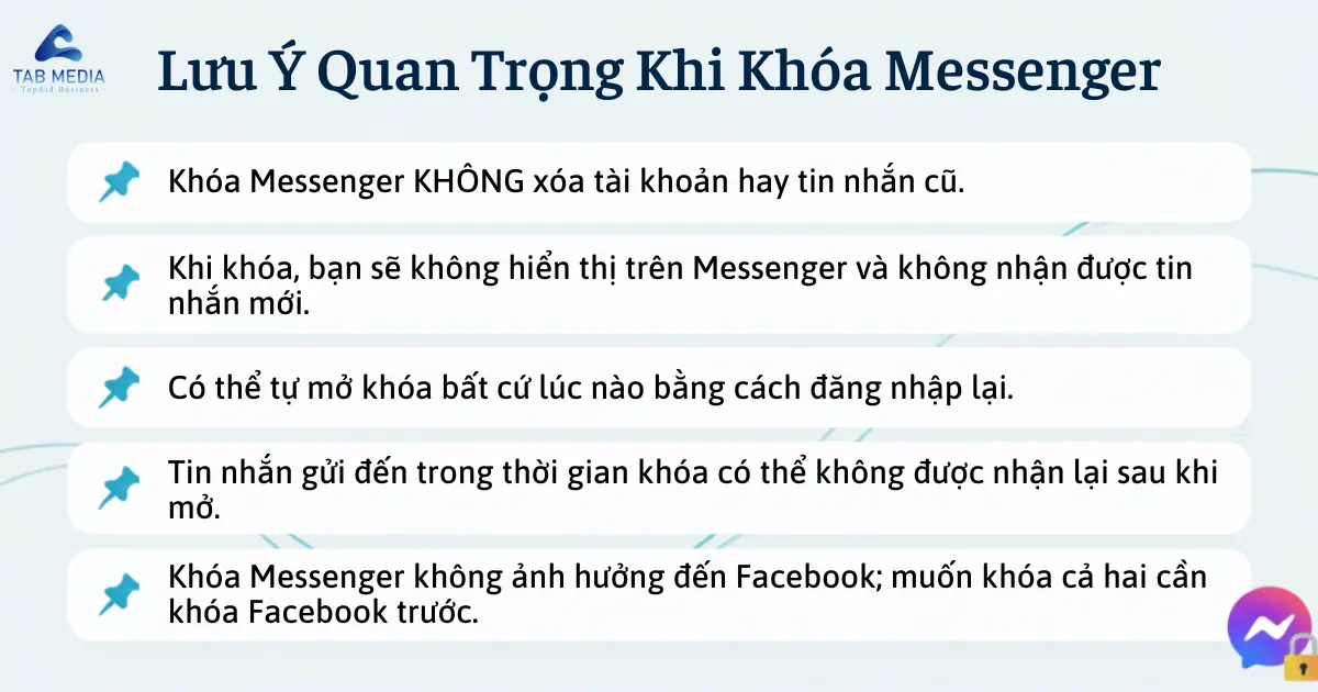 Cách Khóa Messenger Tạm Thời Nhanh Nhất 2026
