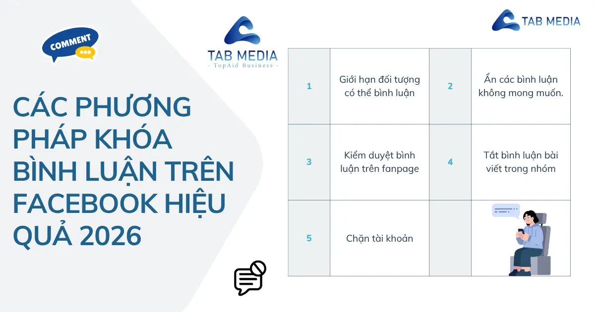 Cách Khóa Bình Luận Trên Facebook Nhanh Nhất 2026