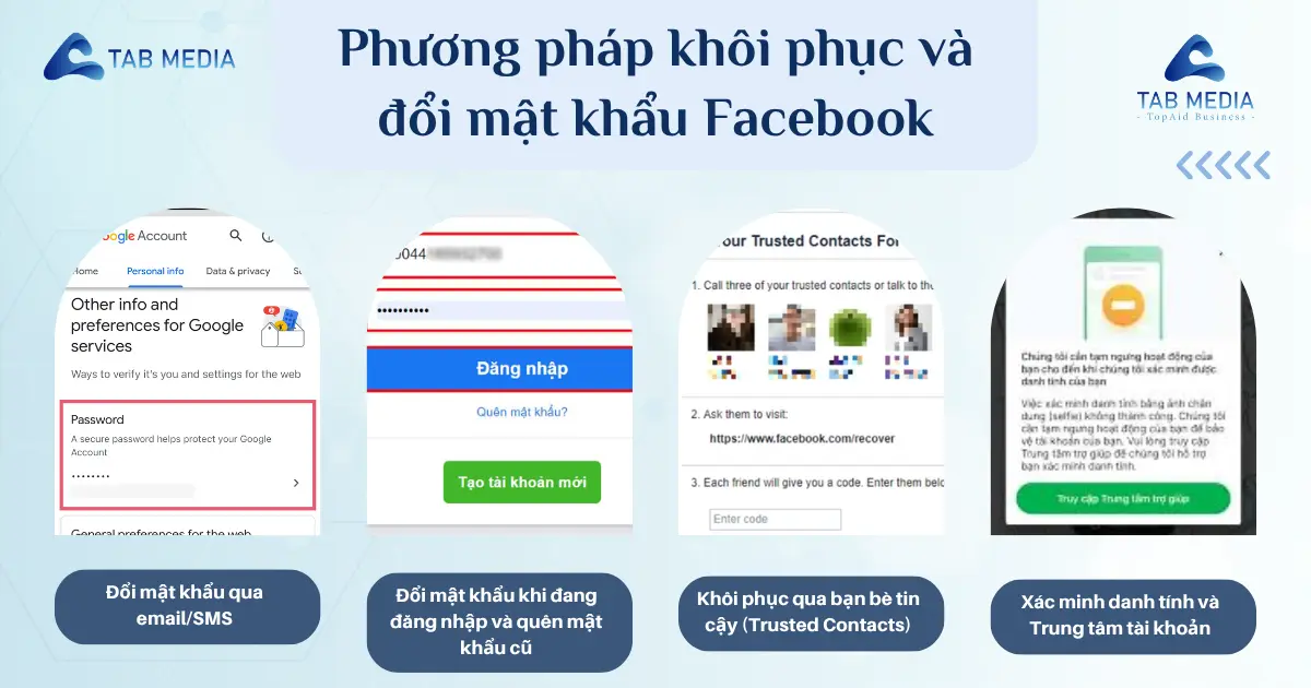 Cách đổi mật khẩu Facebook không cần mật khẩu cũ