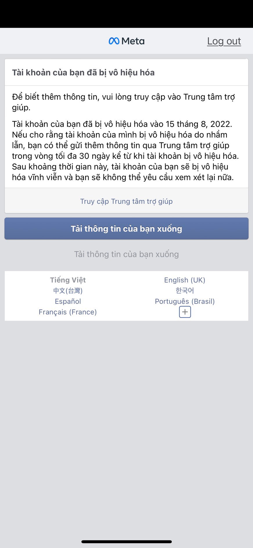 Minh họa kháng chặn tính năng Facebook